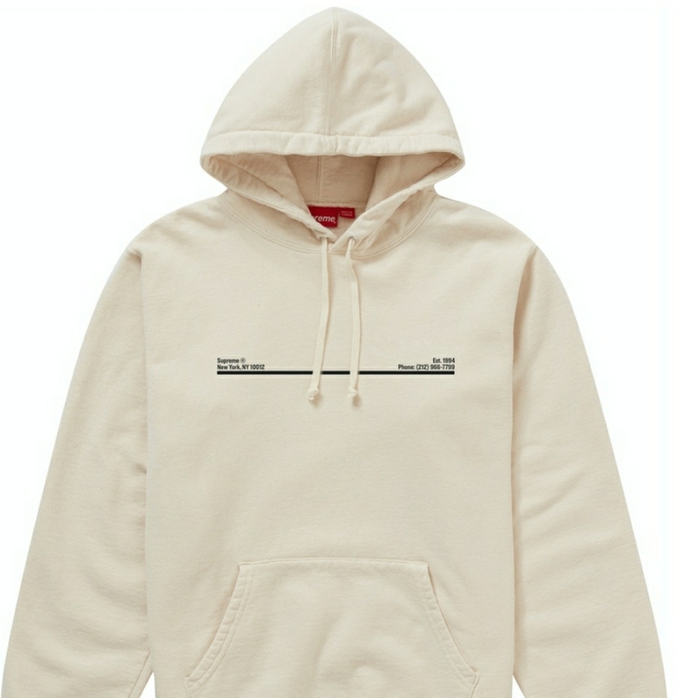 Supreme Shop Hoodie Natural Size L